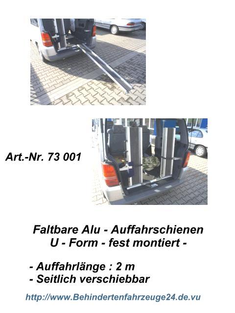 Behindertenfahrzeuge24 Aluminium Auffahrschienen in verschiedenen